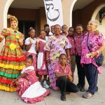 TinaHernandezlProfAdisa center Lillian Allen rightstudents from LBCPrimary